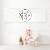 Custom Wedding Welcome Sign 12' x 4' Vinyl Banner (Insitu)
