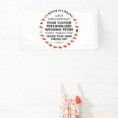 Custom Wedding Welcome Sign 1.6' x 3' Vinyl Banner (InSitu)