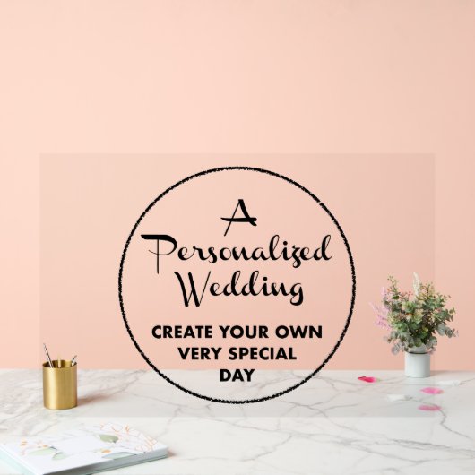 Custom Wedding Welcome Sign 24" x 36" Acryl Acrylschild (Hochzeit)