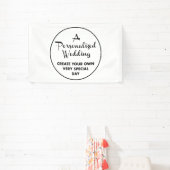 Custom Wedding Welcome Sign 2.5' x 4' Vinyl Banner (InSitu)