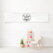 Custom Wedding Welcome Sign 2.5'x12' Vinyl Banner (Insitu)