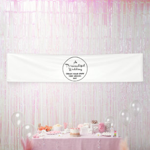 Custom Wedding Welcome Sign 2.5'x12' Vinyl Banner