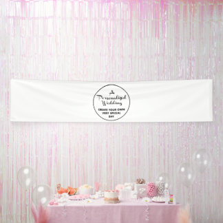 Custom Wedding Welcome Sign 2.5'x12' Vinyl Banner