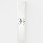 Custom Wedding Welcome Sign 2.5'x12' Vinyl Banner (Vertikal)