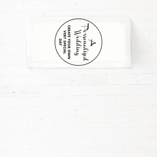 Custom Wedding Welcome Sign 2' x 1' Vinyl Banner (InSitu)