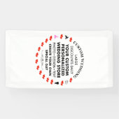 Custom Wedding Welcome Sign 3' x 1.6' Vinyl Banner (Horizontal)