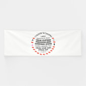 Custom Wedding Welcome Sign 4' x 12' Vinyl Banner (Horizontal)