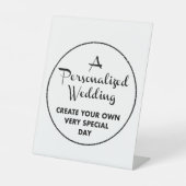 Custom Wedding Welcome Sign - 8" x 10" Pedestal Sockelschild (Vorderseite)