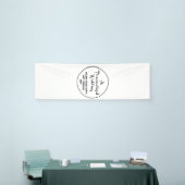 Custom Wedding Welcome Sign 8' x 2.5' Vinyl Banner (Messeveranstaltung)