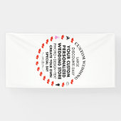 Custom Wedding Welcome Sign 8' x 4' Vinyl Banner (Horizontal)
