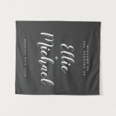 Custom Wedding Welcome Tapestry Wandteppich (Vorderseite (Horizontal))