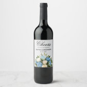 Custom Wedding Wine Label - Beifall für Liebe Weinetikett (Vorderseite)