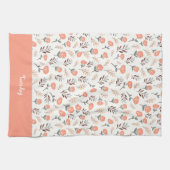 Custom Weekday Towel – Red Poppies Geschirrtuch (Horizontal)