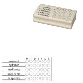 Custom Weekly Habit Tracker | 3" x 1.5" Journal Gummistempel (Stempel)