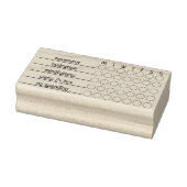 Custom Weekly Habit Tracker | 3" x 1.5" Journal Gummistempel (Stempel)