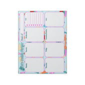 Custom Weekly Planner | Gemütliches Büchermotiv Notizblock (Rotiert)