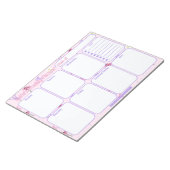 Custom Weekly Planner | Muster für Wildblumen und Notizblock (angewinkelt)