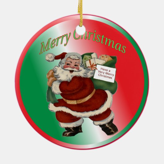 Custom Weibliche Coach Weihnachtsdekoration Keramikornament (Hinten)