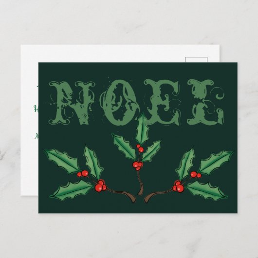 Custom Weihnachten Weihnachtskarten Postkarte (Vorne/Hinten)