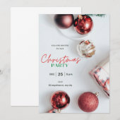 Custom Weihnachts-Party einladen! Einladung (Vorne/Hinten)