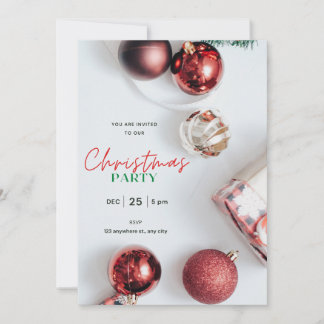 Custom Weihnachts-Party einladen! Einladung