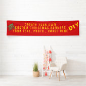 Custom Weihnachtsbanner, DIY Outdoor Holiday Banner (Insitu)