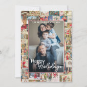 Custom Weihnachtsfeiertage Gruß Muster Urlaub Feiertagskarte (Vorderseite)