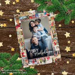 Custom Weihnachtsfeiertage Gruß Muster Urlaub Feiertagskarte