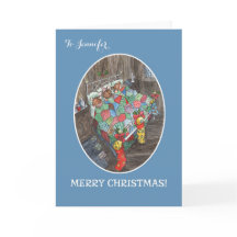 Custom Weihnachtslieder Niedlich Wood Mäuse