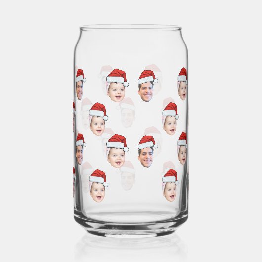 Custom Weihnachtsmannmütze Face Weihnachtsgeschenk Dosenglas (Rechts)