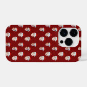 Custom Weihnachtsmannmütze Face Weihnachtsgeschenk iPhone Hülle (Rückseite (Horizontal))