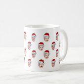 Custom Weihnachtsmannmütze Face Weihnachtsgeschenk Kaffeetasse (VorderseiteRechts)