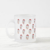 Custom Weihnachtsmannmütze Face Weihnachtsgeschenk Mattglastasse (Links)