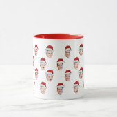 Custom Weihnachtsmannmütze Face Weihnachtsgeschenk Tasse (Zentrum)