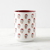 Custom Weihnachtsmannmütze Face Weihnachtsgeschenk Tasse (Zentrum)