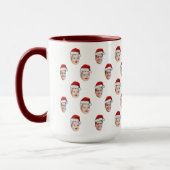 Custom Weihnachtsmannmütze Face Weihnachtsgeschenk Tasse (Links)