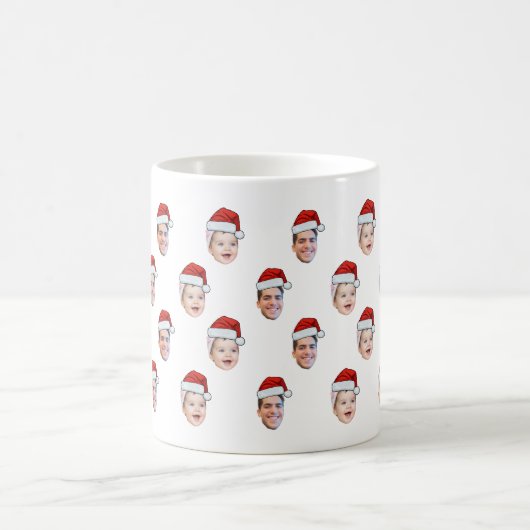 Custom Weihnachtsmannmütze Face Weihnachtsgeschenk Verwandlungstasse (Mittel)