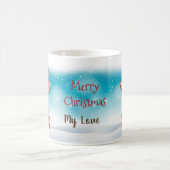 Custom Weihnachtsmannmütze Frohe Weihnachten Corgi Kaffeetasse (Mittel)