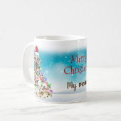 Custom Weihnachtsmannmütze Frohe Weihnachten Dalma Kaffeetasse (Vorderseite Links)