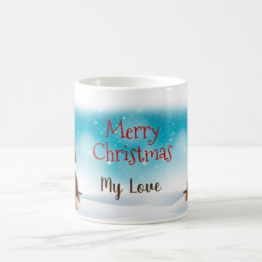 Custom Weihnachtsmannmütze Frohe Weihnachts-Dackel Kaffeetasse (Mittel)