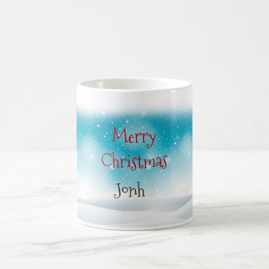 Custom Weihnachtsmannmütze Merry Christmas Chihuah Kaffeetasse (Mittel)