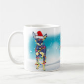 Custom Weihnachtsmannmütze Merry Christmas Chihuah Kaffeetasse (Links)