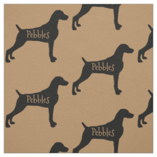 Custom Weimaraner Dog Fabric Stoff
