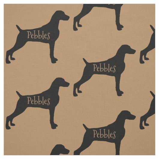 Custom Weimaraner Dog Fabric Stoff (Muster)