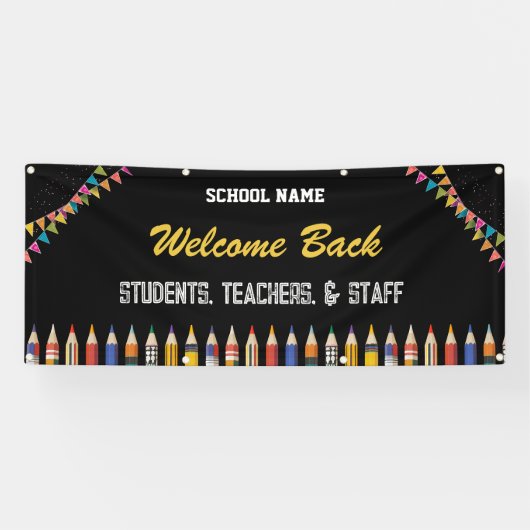 custom welcome back to school 2025 banner (Horizontal)