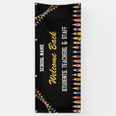 custom welcome back to school 2025 banner (Vertikal)