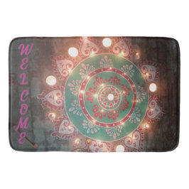 Custom welcome design  badematte