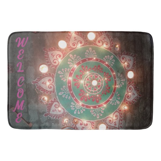 Custom welcome design  badematte (Vorderseite)