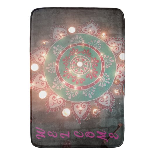 Custom welcome design  badematte (Vorderseite Vertikal)