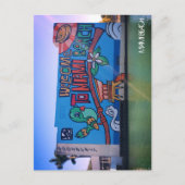 Custom Welcome Miami Beach Florida Graffiti Mural Postkarte (Vorderseite)